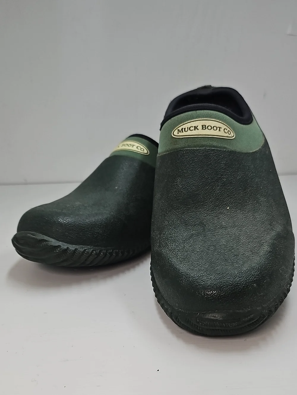 Muck Boot Co. Women's Waterproof Slip-On Garden Clog in Dark Green